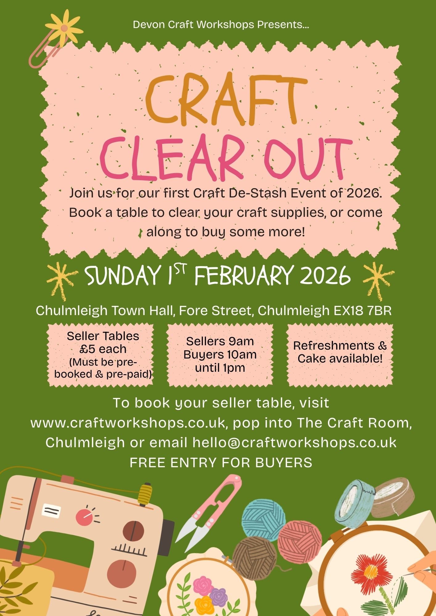 Craft De-Stash Table