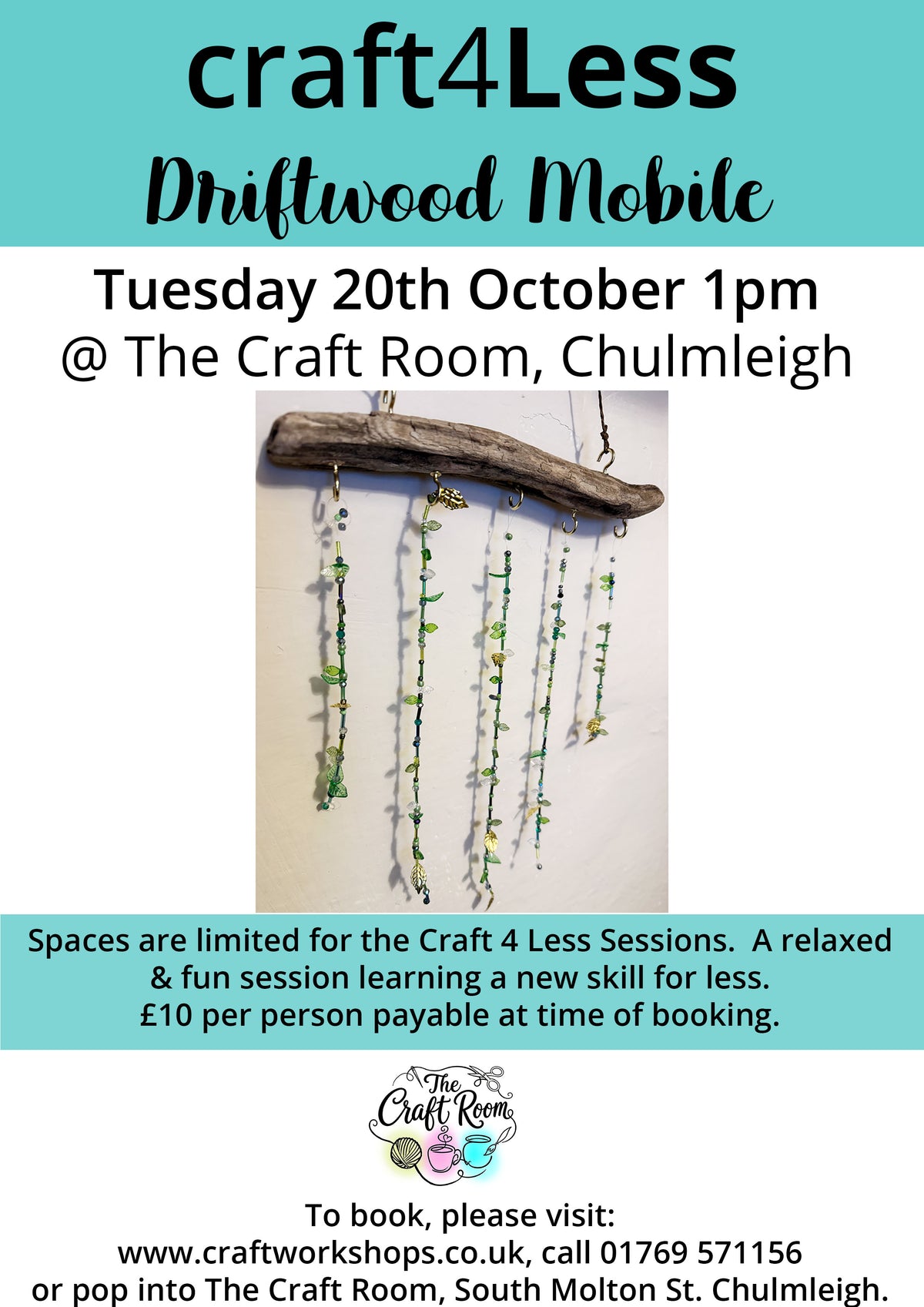 Craft4L3ss Driftwood Mobiles | Tuesday 20th October 1pm