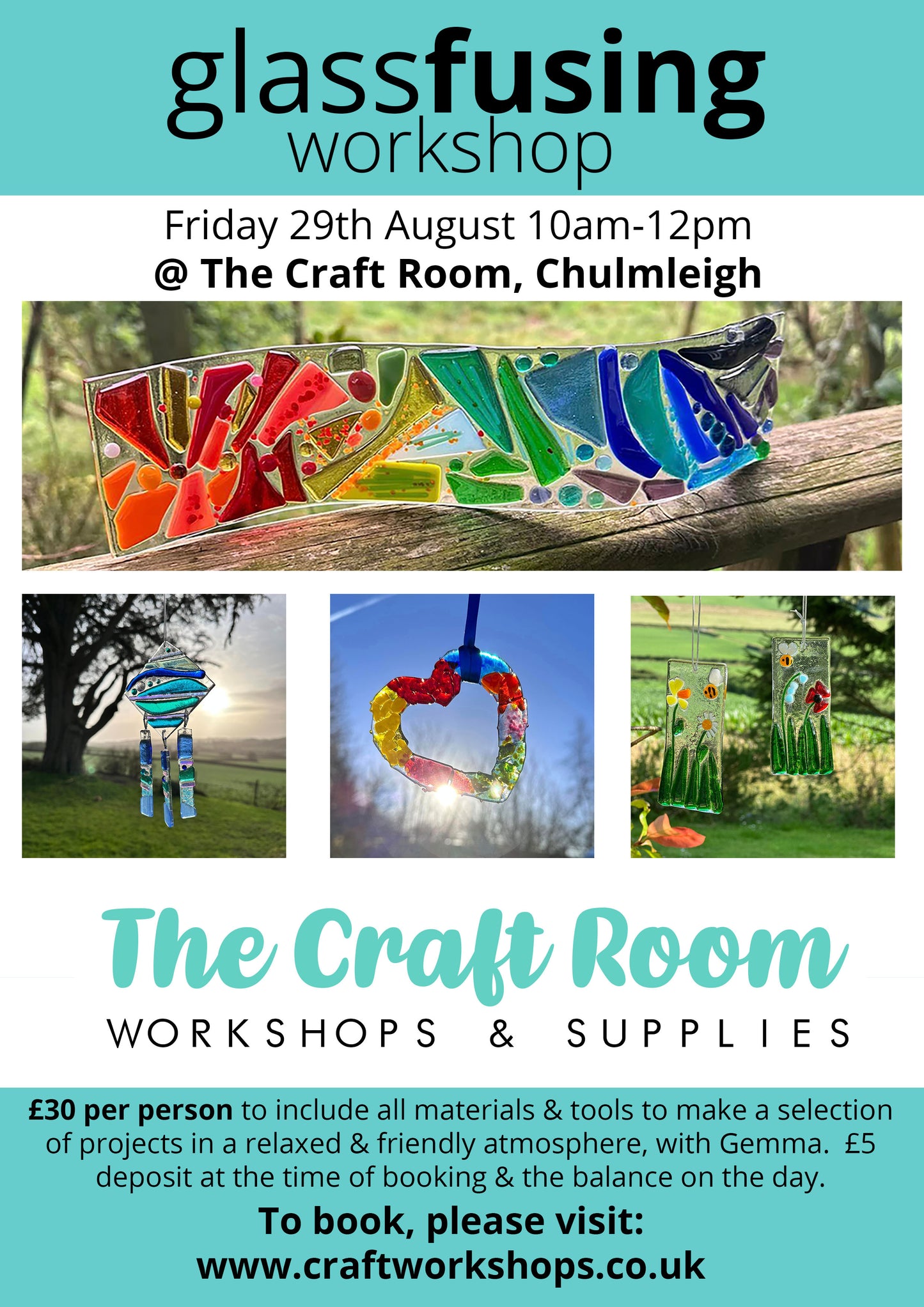 Glass Fusing Workshop l Friday 29th August 10am-12pm