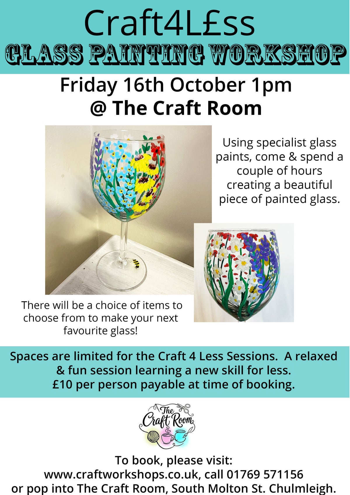 Craft4L£SS - Glass Painting | Friday 16th October 1pm