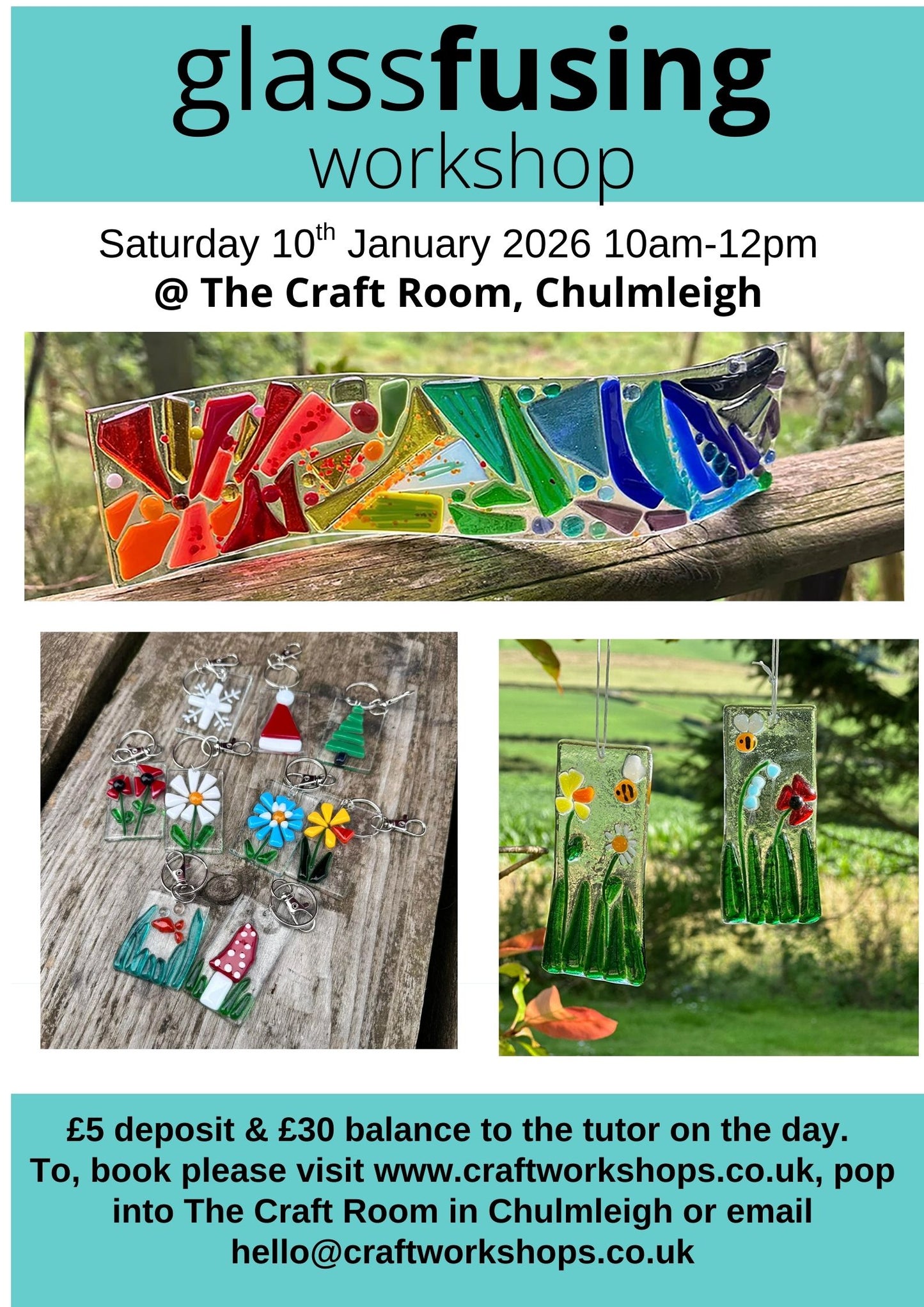 Glass Fusing Workshop l Saturday 10th January 2026 10am-12pm