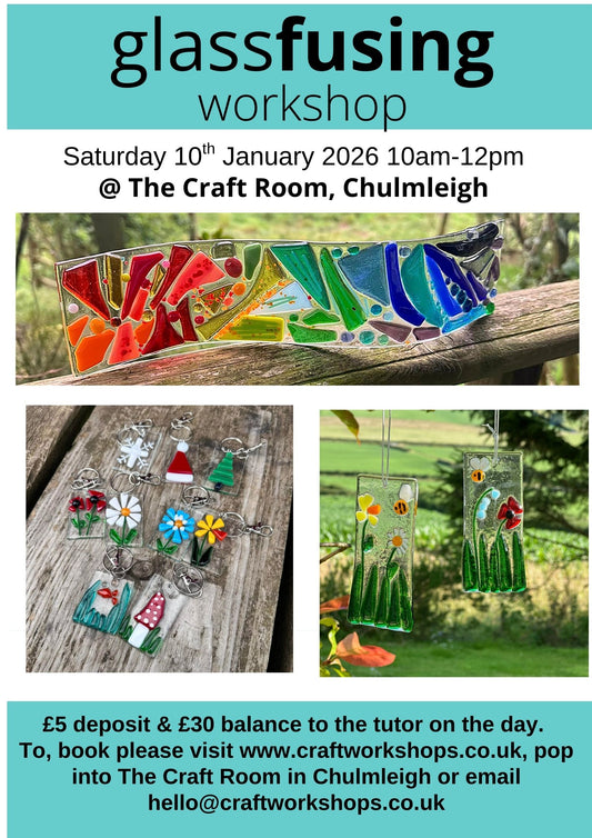 Glass Fusing Workshop l Saturday 10th January 2026 10am-12pm