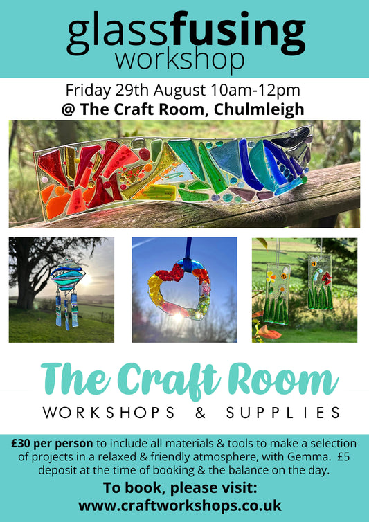 Glass Fusing Workshop l  Friday 29th August 10am-12pm