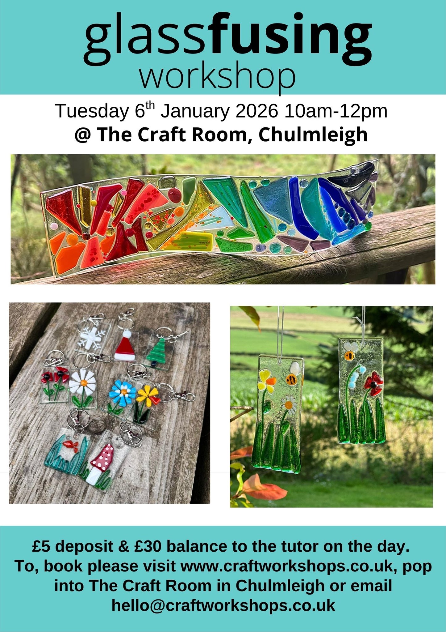 Glass Fusing Workshop l Tuesday 6th January 2026 10am-12pm