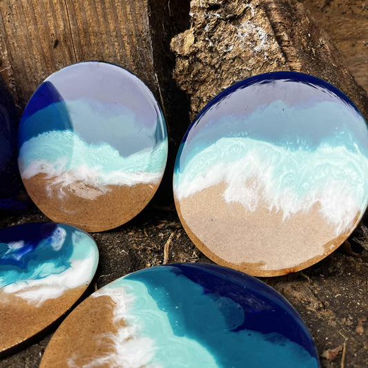 Seascape Resin Coaster Workshop l Thursday 30th April 10am-12pm
