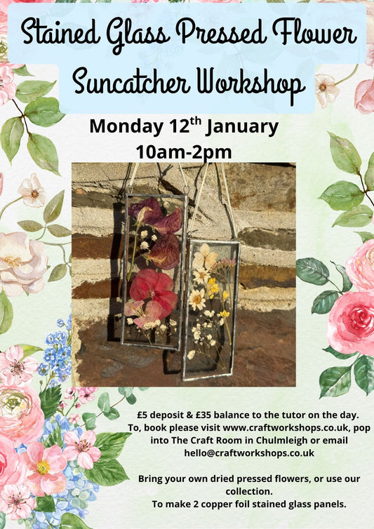 Stained Glass Pressed Flower Panels l Monday 12th January 2026